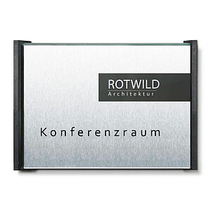 BOX Türschild anthrazit | in Edelstahloptik mit einer Abdeckung aus Sicherheitsglas BO2000 BOX Türschild anthrazit | in Edelstahloptik mit einer Abdeckung aus Sicherheitsglas