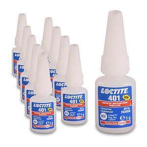 10x Loctite 401 | Cyanacrylat Sekundenkleber, 1K universal LH1317 10x Loctite 401 | Cyanacrylat Sekundenkleber, 1K universal