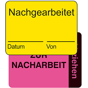 Etiketten - Qualtätssicherung | verschiedene Versionen