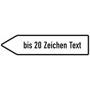 Verkehrsschild | Wegweiser für innerörtliche Ziele nach links weisend VZ: 432-10 53.5915 Verkehrsschild | Wegweiser für innerörtliche Ziele nach links weisend VZ: 432-10
