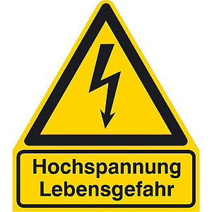 Warn-Kombischild | Hochspannung Lebensgefahr 43.1280 Warn-Kombischild | Hochspannung Lebensgefahr