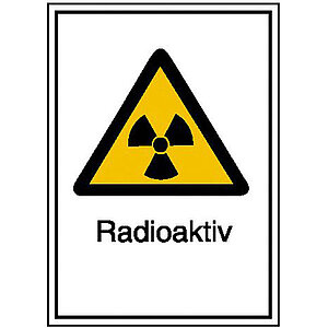 Warn-Kombischild - Strahlenschutz | Radioaktiv 43.2080 Warn-Kombischild - Strahlenschutz | Radioaktiv