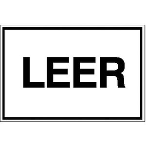 Hinweisschild - Betriebskennzeichnung | Leer