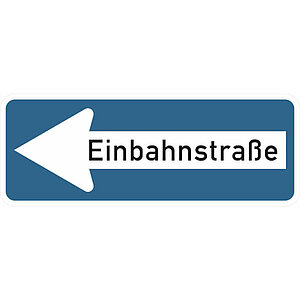 Verkehrsschild | Einbahnstraße linksweisend VZ: 220-10 53.5937 Verkehrsschild | Einbahnstraße linksweisend VZ: 220-10