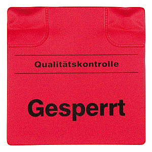 Kennzeichnungspad | magnetisch, Text: Qualitätskontrolle Gesperrt KN3002 Kennzeichnungspad | magnetisch, Text: Qualitätskontrolle Gesperrt
