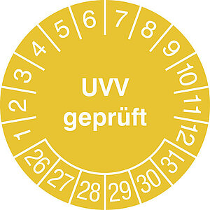 Prüfplakette | UVV geprüft