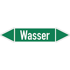SafetyMarking Rohrleitungspfeil auf Bogen | Wasser 30.4033 SafetyMarking Rohrleitungspfeil auf Bogen | Wasser