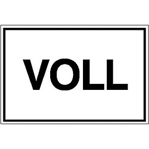 Hinweisschild - Betriebskennzeichnung | Voll
