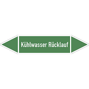 SafetyMarking Rohrleitungspfeil | Kühlwasser Rücklauf 21.4057 SafetyMarking Rohrleitungspfeil | Kühlwasser Rücklauf