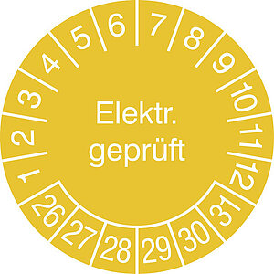 Prüfplakette | Elektr. Geprüft