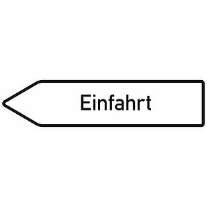 Verkehrsschild | Einfahrt linksweisend