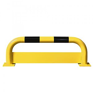 Rammschutzbügel gelb/schwarz | (BxH) 100,0 x 35,0 cm, mit Unterfahrschutz, zum Aufdübeln MW15132 Rammschutzbügel gelb/schwarz | (BxH) 100,0 x 35,0 cm, mit Unterfahrschutz, zum Aufdübeln