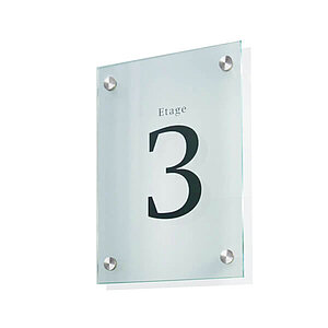 CRISTALLO Infotafel A4 | rahmenlos aus 2 x 4 mm Sicherheitsglas mit hochwertigen Edelstahlhaltern CR2921 CRISTALLO Infotafel A4 | rahmenlos aus 2 x 4 mm Sicherheitsglas mit hochwertigen Edelstahlhaltern