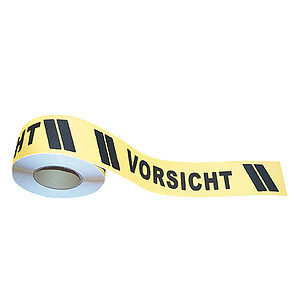 m2 Antirutschbelag gelb/schwarz | selbstklebend, mit Text: Vorsicht 90.1483 m2 Antirutschbelag gelb/schwarz | selbstklebend, mit Text: Vorsicht