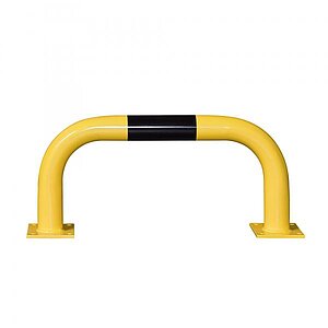 Rammschutzbügel Stahl | (BxH) 75,0 x 35,0 cm, zum Aufdübeln, gelb/schwarz