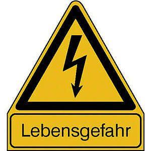 Warn-Kombischild | Lebensgefahr 11.1425 Warn-Kombischild | Lebensgefahr