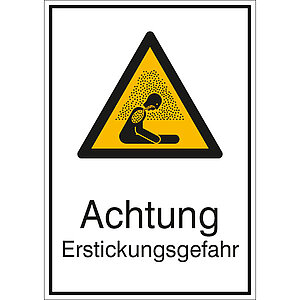 Warn-Kombischild | Achtung Erstickungsgefahr 21.A8335 Warn-Kombischild | Achtung Erstickungsgefahr