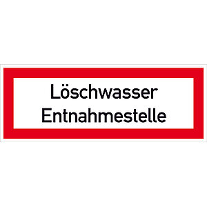 Hinweisschild für die Feuerwehr | Löschwasser Entnahmestelle