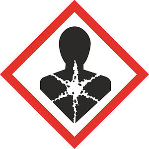 GHS-Gefahrensymbol 08 Gesundheitsgefahr | Gefahrstoffetikett Folie selbstklebend