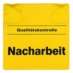 Kennzeichnungspad | magnetisch, Text: Qualitätskontrolle Nacharbeit KN3001 Kennzeichnungspad | magnetisch, Text: Qualitätskontrolle Nacharbeit