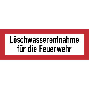 Hinweisschilder für die Feuerwehr | Löschwasserentnahme für die Feuerwehr 21.2592 Hinweisschilder für die Feuerwehr | Löschwasserentnahme für die Feuerwehr
