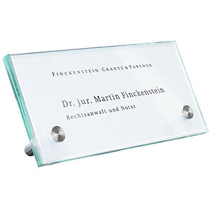 CRISTALLO Tischaufsteller | rahmenlos aus 2 x 4 mm Sicherheitsglas mit hochwertigen Edelstahlhaltern CR2912 CRISTALLO Tischaufsteller | rahmenlos aus 2 x 4 mm Sicherheitsglas mit hochwertigen Edelstahlhaltern