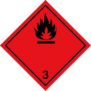 SafetyMarking Gefahrzettel nach ADR | Klasse 3, Entzündbare flüssige Stoffe 21.2219 SafetyMarking Gefahrzettel nach ADR | Klasse 3, Entzündbare flüssige Stoffe