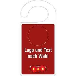 Türanhänger | Text und Logo: nach Wahl 90.9665 Türanhänger | Text und Logo: nach Wahl