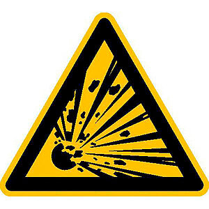 Warnschild | Warnung vor explosionsgefährlichen Stoffen