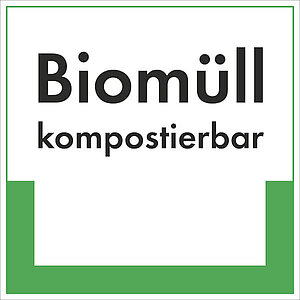 Abfallkennzeichnung - Textschild | Biomüll