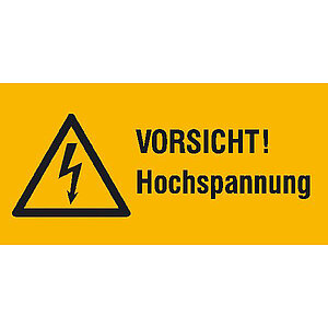 Warn-Kombischild | Vorsicht! Hochspannung