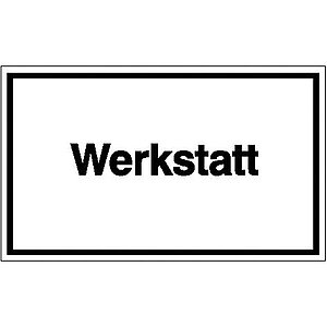 Hinweisschild - Betriebskennzeichnung | Werkstatt