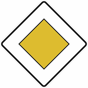 Verkehrsschild | Vorfahrtstraße VZ: 306 53.6141 Verkehrsschild | Vorfahrtstraße VZ: 306