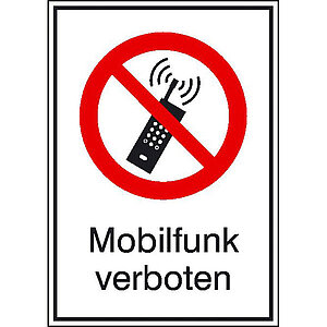 Verbots-Kombischild | Mobilfunk verboten