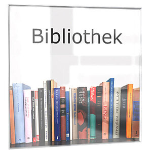 ClickFix Türschild | manipulationssicheres Schild aus Acryglas und Edelstahl