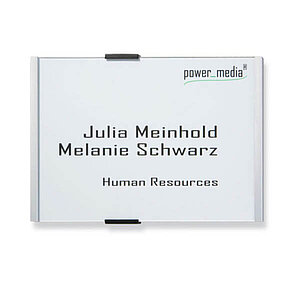 INFOSIGN Türschild A5 Querformat | mit bruchsicherer Acrylglasabdeckung und zwei Verschlussclips AL5515 INFOSIGN Türschild A5 Querformat | mit bruchsicherer Acrylglasabdeckung und zwei Verschlussclips