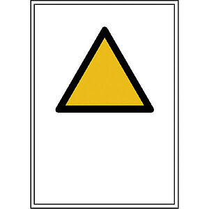 Warnkombischild mit Symbol und Text nach Wahl | SL Symbol = 10 cm 51.0770 Warnkombischild mit Symbol und Text nach Wahl | SL Symbol = 10 cm