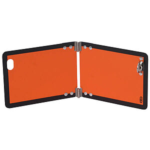 SafetyMarking neutrale Gefahrguttafel klein, gemäß ADR/GGVS | klappbar, mit sicherem Drehverschluss zur Montage 56.2286 SafetyMarking neutrale Gefahrguttafel klein, gemäß ADR/GGVS | klappbar, mit sicherem Drehverschluss zur Montage