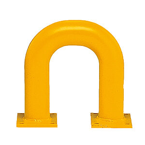 Rammschutzbügel Stahl | (BxH) 37,5 x 35 cm, zum Aufdübeln, gelb MW18233 Rammschutzbügel Stahl | (BxH) 37,5 x 35 cm, zum Aufdübeln, gelb