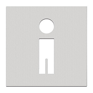 Phos Türschild aus Edelstahl | Toilettenschild mit Symbol WC Herren PK1402 Phos Türschild aus Edelstahl | Toilettenschild mit Symbol WC Herren