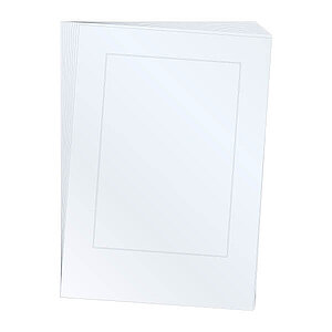 Beschriftungseinlagen aus glasklarer Polyesterfolie | Bogenformat A4, vorgestanzt zum einfachen Herauslösen