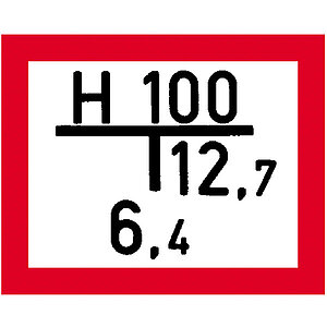 Hinweisschild für die Feuerwehr | Hinweischild auf einen Unterflurhydranten 11.2680 Hinweisschild für die Feuerwehr | Hinweischild auf einen Unterflurhydranten