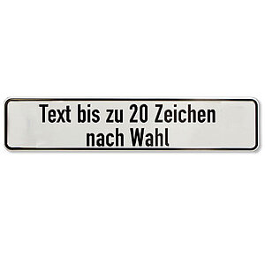 Parkplatzschild | mit max. 20 Zeichen Text nach Wahl 11.5543 Parkplatzschild | mit max. 20 Zeichen Text nach Wahl