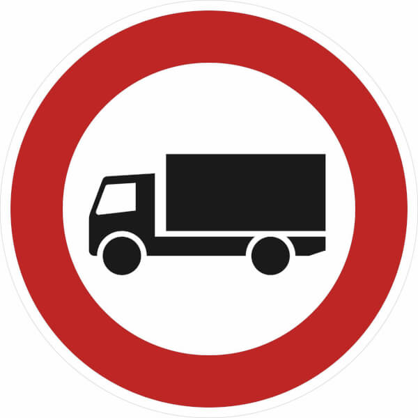 Verkehrsschild | Verbot für Kraftfahrzeuge über 3,5 t VZ: 253