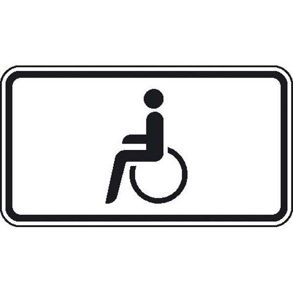 Zusatzzeichen - StVO | Nur Schwerbehinderte