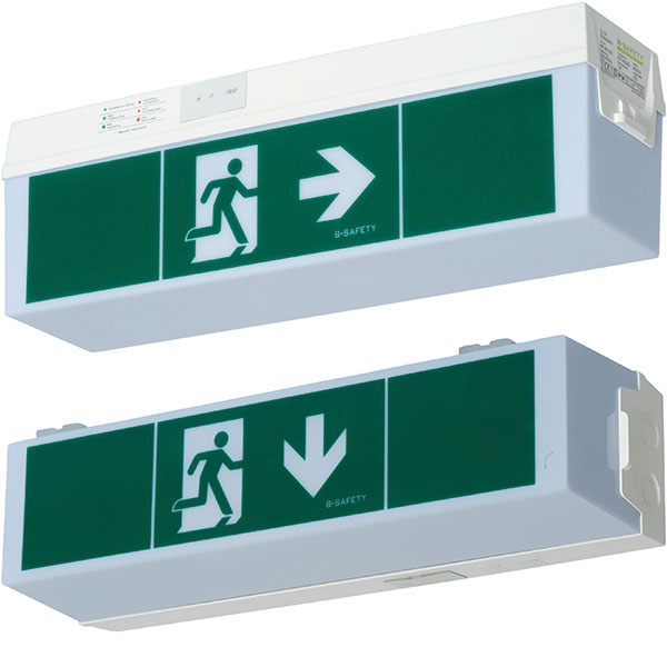 B-Lite C-LUX STANDARD Sicherheits- und Rettungszeichenleuchte | mit LED-Leuchtmittel, zur Wand- und Deckenmontage
