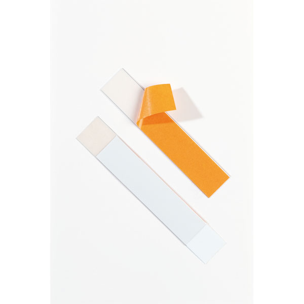 Schildfix - Regalkennzeichnung - selbstklebend | Beschriftungsfenster (+2mm) seitlich offen, variabel zuschneidbar