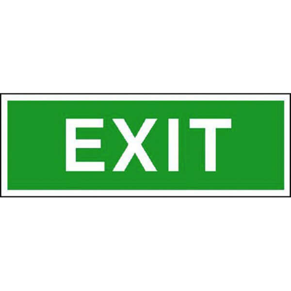 Fluchtweg - Zusatzschild- langnachleuchtend | Exit