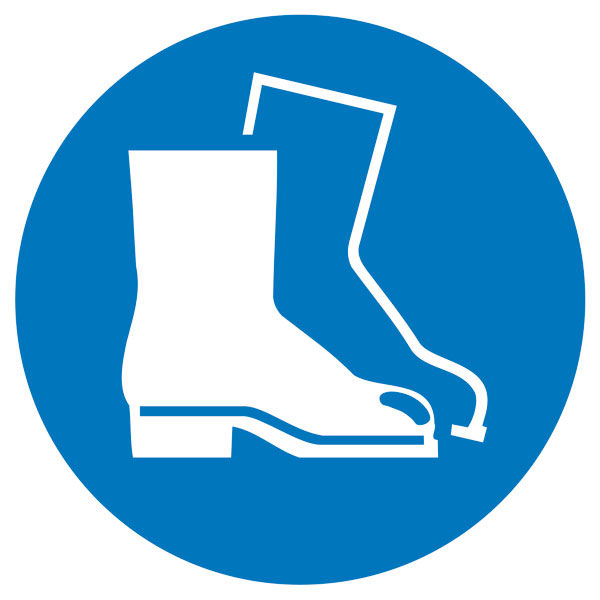 Gebotsschild | Fußschutz benutzen