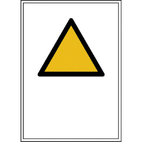 Warnkombischild mit Symbol und Text nach Wahl | SL Symbol = 10 cm